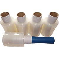 MultiBros MB3069 - 5 rollos de lámina elástica pequeña y un dispensador de mano de color surtido
